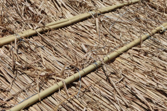 山門屋根　茅葺替大修理・４