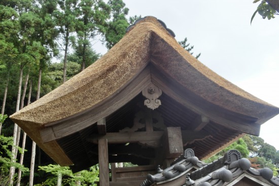 隅田隆蔵さん　天嶽院山門茅葺替を語る