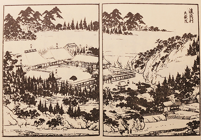 相中留恩記略所載　伽藍全景