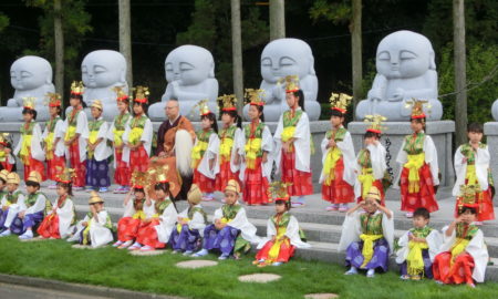 晋山式挙行 /　晋山稚児行列